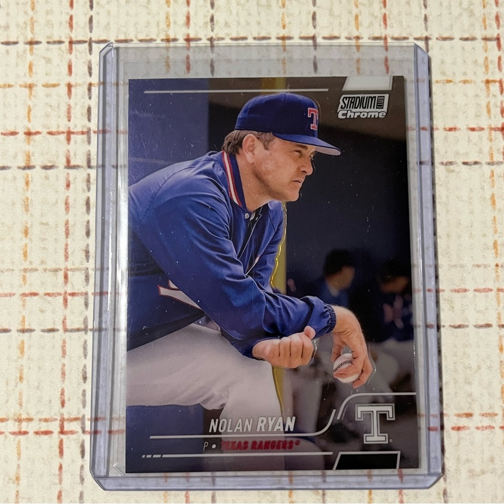 ⚾️ 2022 Topps Stadium Club Chrome Nolan Ryan Variation Card #23 Texas Rangers